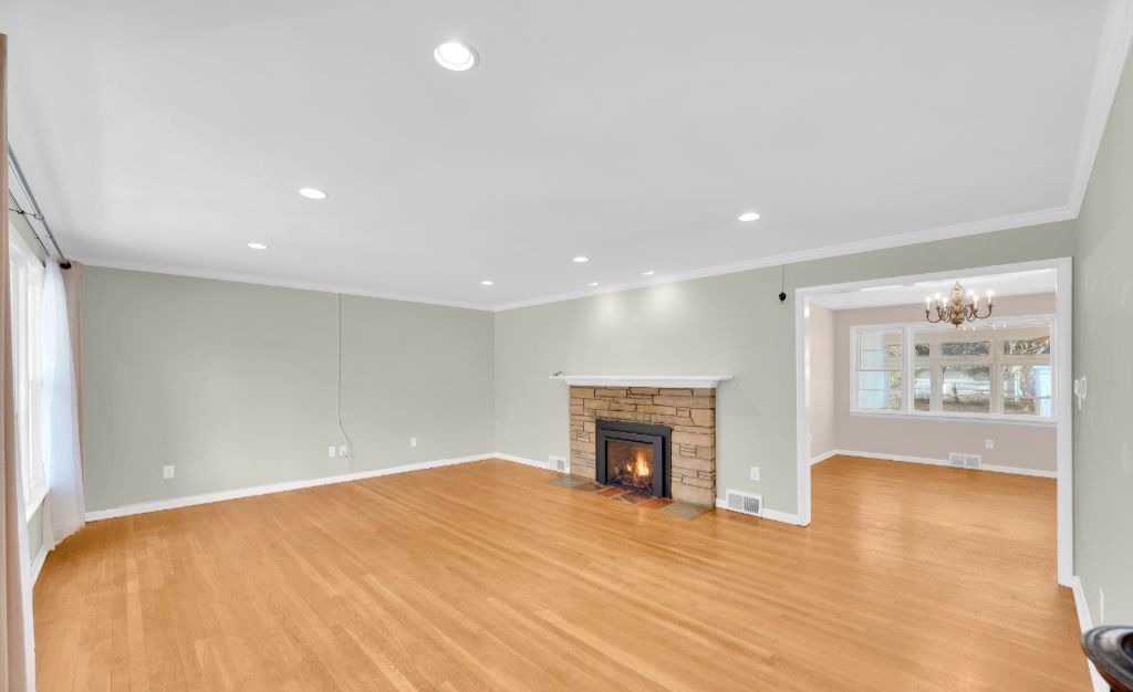 Spacious family home with kitchen and living area