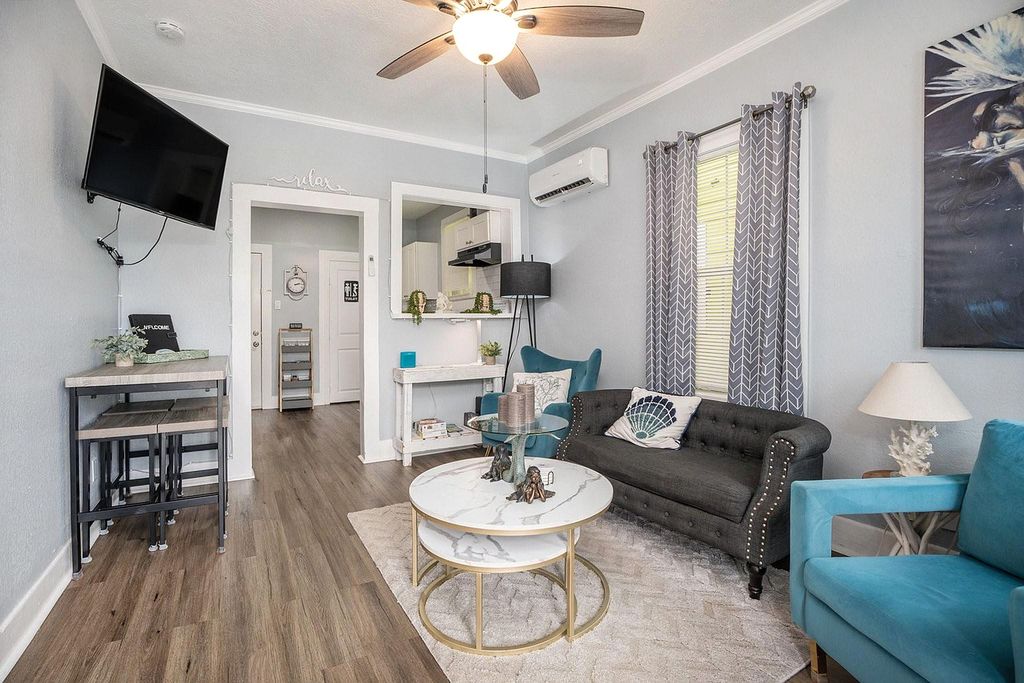 Home with bright interiors and well-maintained exterior