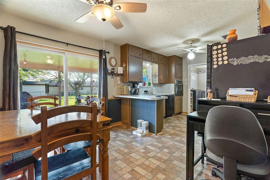 Spacious family home with kitchen and living area