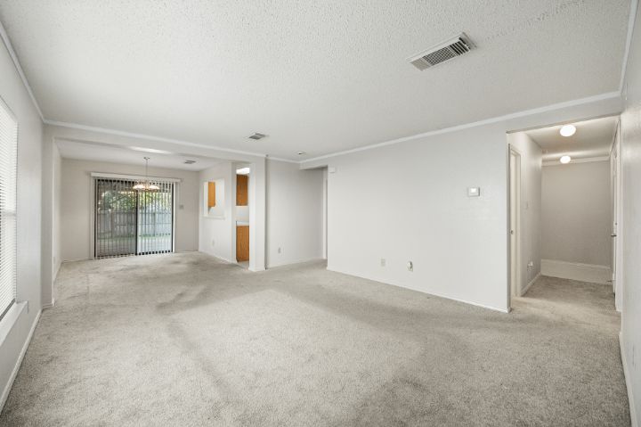 Spacious family home with kitchen and living area