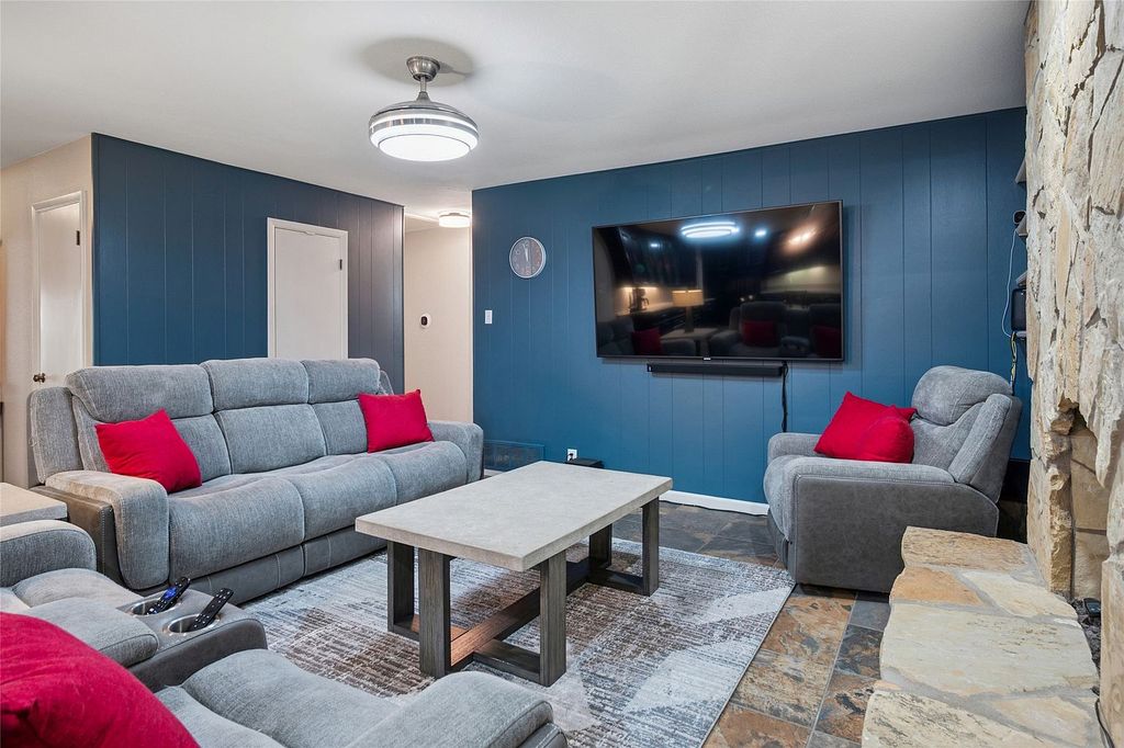 Spacious family home with kitchen and living area
