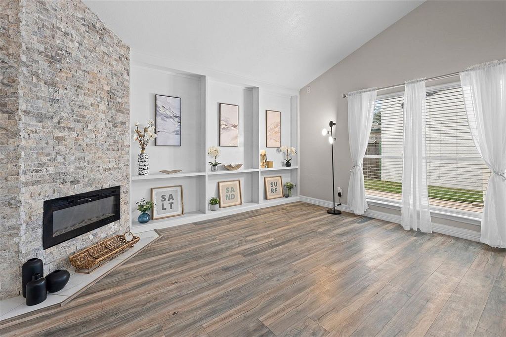 Spacious family home with kitchen and living area