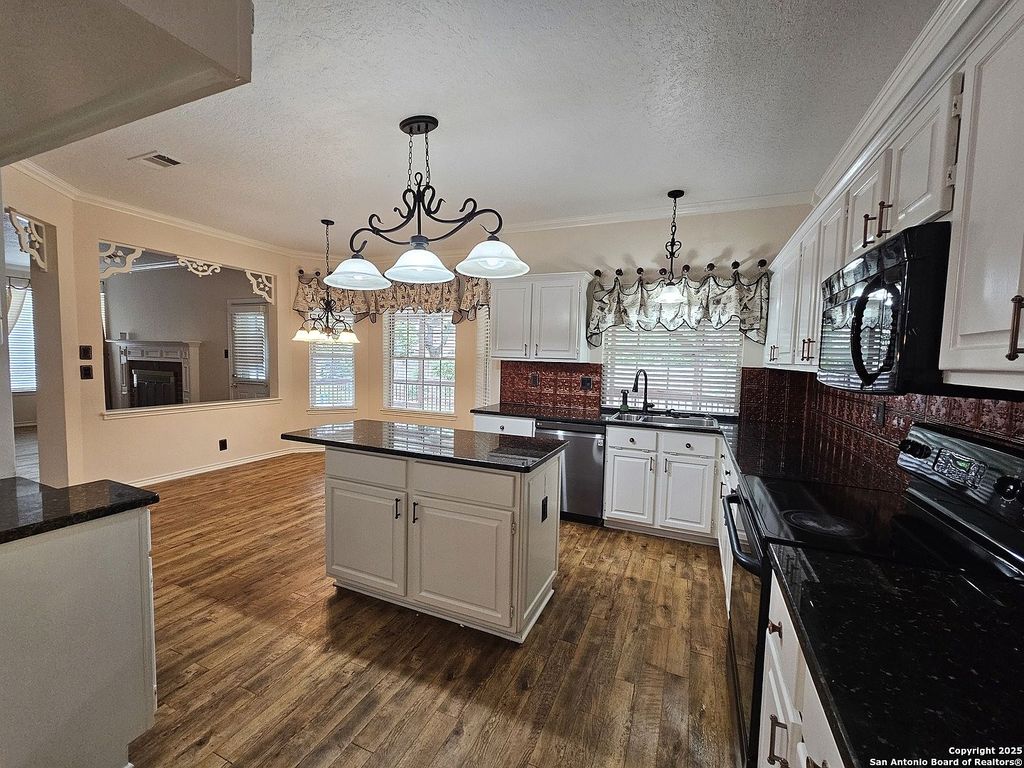 Spacious family home with kitchen and living area
