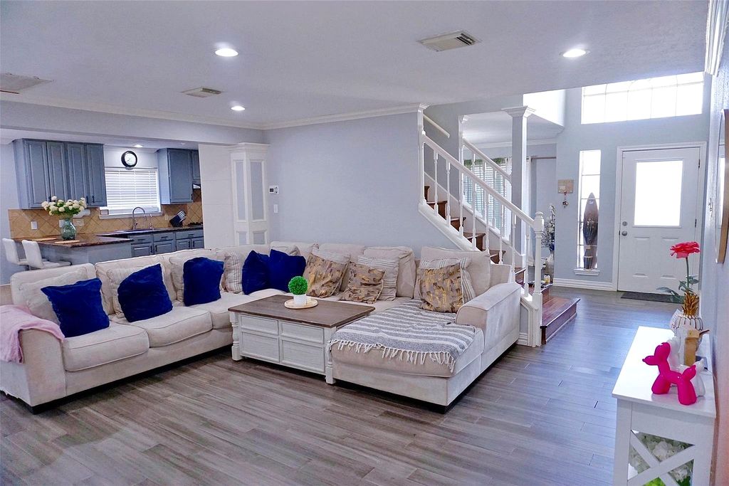 Home with bright interiors and well-maintained exterior