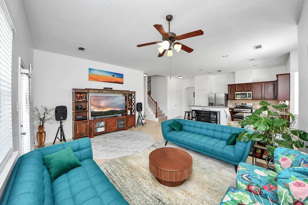 Spacious family home with kitchen and living area