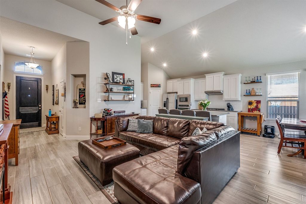 Spacious family home with kitchen and living area