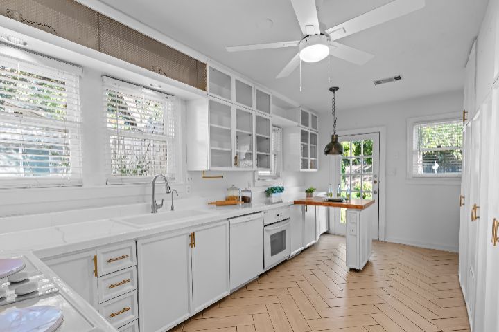Spacious family home with kitchen and living area