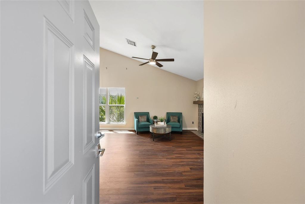 Spacious family home with kitchen and living area
