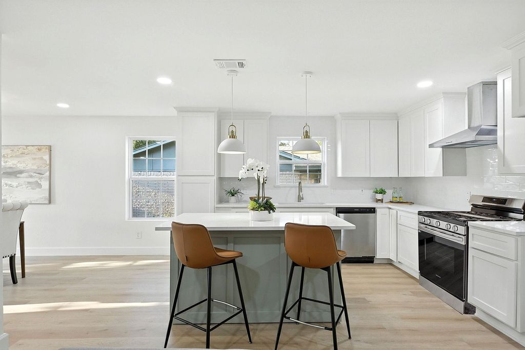 Home with bright interiors and well-maintained exterior