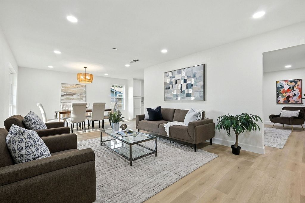 Spacious family home with kitchen and living area