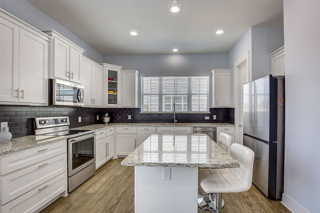 Spacious family home with kitchen and living area