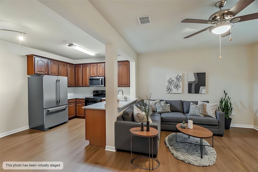 Home with bright interiors and well-maintained exterior