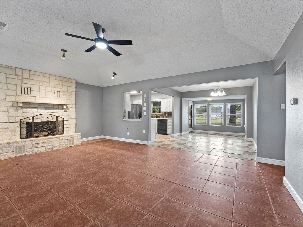 Spacious family home with kitchen and living area