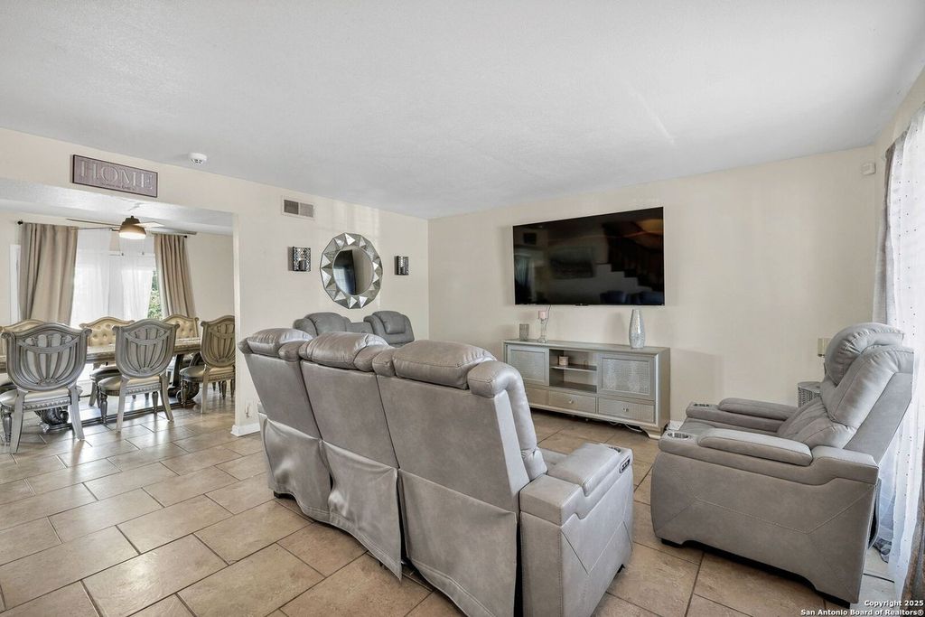 Spacious family home with kitchen and living area