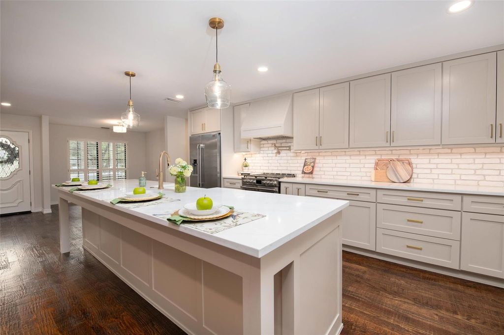 Spacious family home with kitchen and living area
